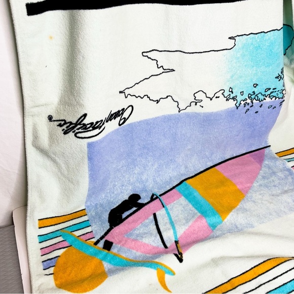 VINTAGE 90s Ocean Pacific Graphic Towel - Picture 12 of 12